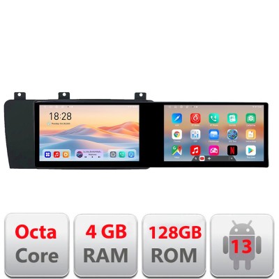 Navigatie dedicata Volvo S60 2002-2008 Edotec 2 ecrane 8 core 4+128 21.6 inch Incell android Wifi 5Ghz gps internet Kit-s60-02 CarStore Technology foto