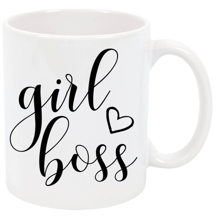 Cana personalizata Girl Boss, ceramica alba, 325 ml Cana personalizata Girl Boss, ceramica alba, 325 ml