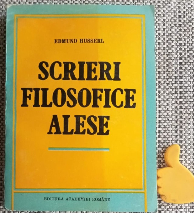 Scrieri filosofice alese, Edmund Husserl