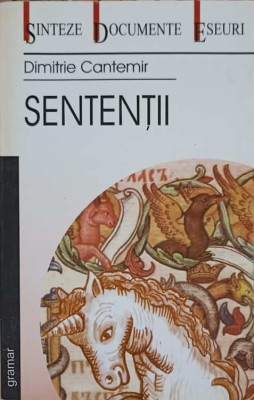 SENTENTII. MAXIME SI CUGETARI DIN ISTORIA IEROGLIFICA-DIMITRIE CANTEMIR-245972 foto