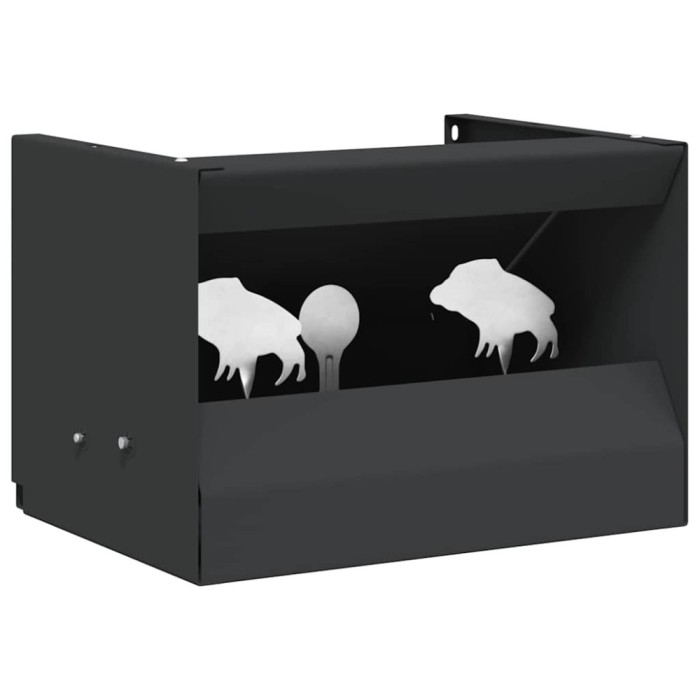 vidaXL Cutie pentru capcane de bile Negru 29 x 22 x 20 cm Oțel 42013597