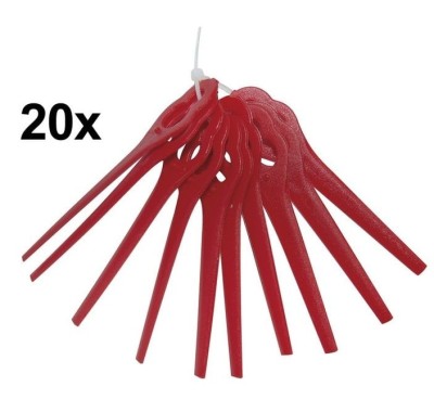 Set cutite de rezerva pentru motocoasa electrica 250 18 RT Gude 95793, 20 buc foto