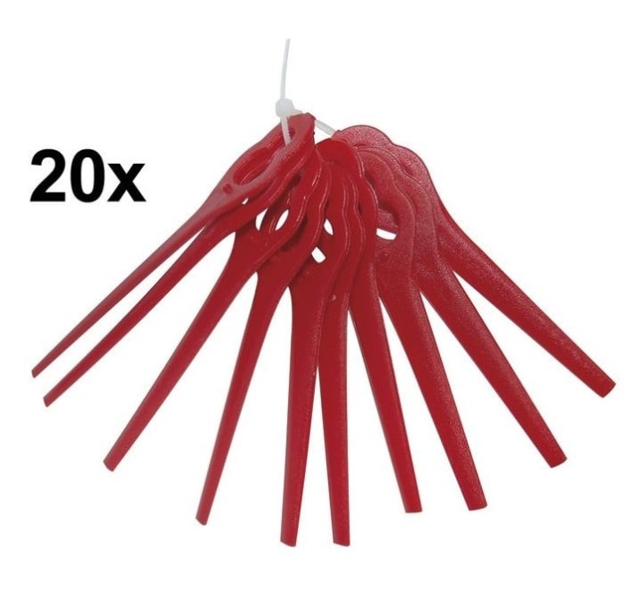 Set cutite de rezerva pentru motocoasa electrica 250 18 RT Gude 95793, 20 buc