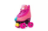 Role Pegas Bliss Dots Roz, Marimea 37, Roti PU 58x32mm, Rulmenti ABEC 7
