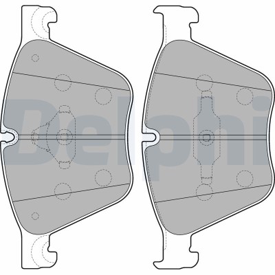 DELPHI LP2210 set placute frana,frana disc foto