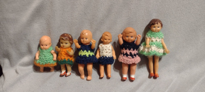 Lot/7Papusi vechi /colectie .