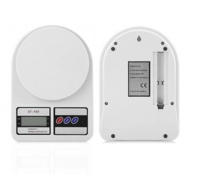 Cantar electronic de bucatarie, precizie 1 gr,10kg greutatea maxima + baterii incluse foto