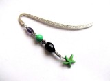 semn carte cu steluta de howlite verde 34091