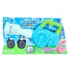 Pistol de facut baloane cu lumini si sunete, Bubble Gun, 256 ml, Albastru