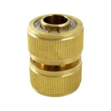 Conector cu stop mufa rapida din alama 1/2