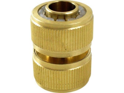 Conector cu stop mufa rapida din alama 1/2 foto