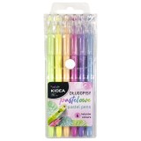 Set de 6 pixuri, culori pastelate, Kidea DPK6KA