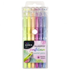 Set de 6 pixuri, culori pastelate, Kidea DPK6KA