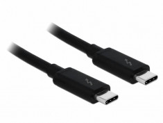 Cablu de date Delock USB-C - Thunderbolt 3 USB-C 2m Black foto
