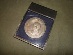 Medalie WOODROW WILSON /SUA 1913 - 1921/Centenarul Marii Uniri a Romanilor foto