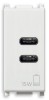 Priza USB tip C dubla 5V 3A 1M Vimar Plana alb 14292.CC