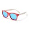 Ochelari de Soare pentru Copii cu Protectie UV - Techsuit (D802) - Red / White / Ice-Blue