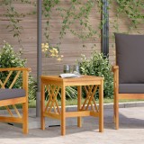 Masa laterala pentru gradina Gossi marron 45x45x50 cm lemn masiv de acacia