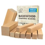 Cumpara ieftin Set de blocuri din lemn pentru sculptura BeaverCraft BW10, 10 piese