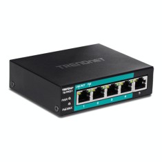 Switch 4 porturi Fast Ethernet Long Range 250m PoE+ 60W'1 port Fast Ethernet - TRENDnet TE-FP051 SafetyGuard Surveillance