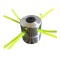 Tambur mosor motocoasa trimmer aluminiu cu 4 fire, 3 mm, cap metal, cheie imbus