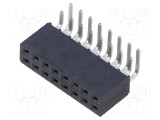 Conector şiruri pini mamă 16 PIN 2,54mm gold flash THT - SAMTEC