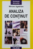 Analiza de continut - Mircea Agabrian