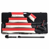 Set 5 gletiere profesionale, lama inox 0.3 mm, 25, 40, 60, 80, 100 cm, adaptor, maner telescopic, rola gletuit, geanta, Fullsoft, Olejnik GartenVIP Di