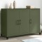 Gossi dulap, verde masliniu, 100,5x39x72 cm, otel
