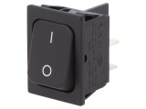 Rocker Switch 20A 250V Black IP40