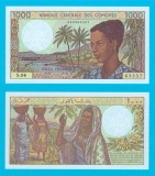 Insulele Comore (p#11) 1.000 Francs 1986 UNC &#039;Ylang-Ylang&#039; serie: S.04 63357