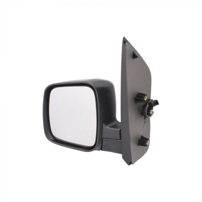 Oglinda exterioara Citroen Nemo (Aa), 10.2007-, Fiat Fiorino, 10.2007-, Peugeot Bipper, 10.2007-, Stanga, electrica, Cu incalzire, carcasa neagra, Co