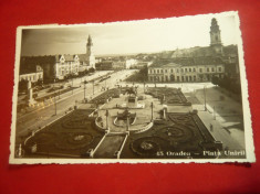 Ilustrata -Oradea - Piata Unirii 1936 Foto-Film Cluj foto