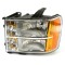 Far CHEVROLET SILVERADO, 10.2006-06.2013; GMC SIERRA, 10.2006-12.2012, partea stanga, TYC, Type= USA; H11+HB3+PY27/7W; manual; halogen,
