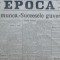 Ziarul Epoca, 22 Decembrie 1899 ; Dupa munca , Succesele Guvernului