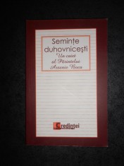 SEMINTE DUHOVNICESTI. UN CAIET AL PARINTELUI ARSENIE BOCA (2012)