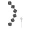 PRELUNGITOR LOGILINK, Schuko x 4, conectare prin Schuko (T), USB x 2, cablu 1.5 m, 16 A, protectie copii, on / off, alb / negru, (timbru verde 0.18 le