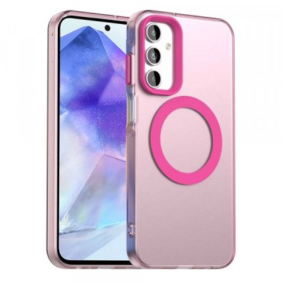Husa MagSafe pentru Samsung Galaxy A55 5G A556, Techsuit, CandyCase, Roz foto