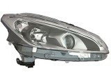 Far Peugeot 208, 06.2015-, fata, Dreapta, cu LED daytime running light; H7+H7+LED+PY21W; electric; fara motoras;, Valeo