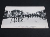 Mareșalii Joffre și Foch Călare,Parada Victoriei Paris, Primul Război Mondial .Carte Poștală Istorică 1919.Colecție Rară!