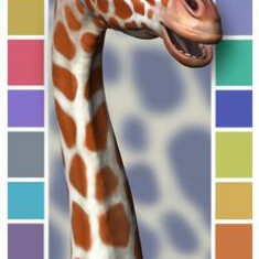 Semn de carte 3D - Giraffe - ***