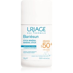 Uriage Bari&eacute;sun Mineral Stick SPF 50+ baton de protecție minerală pe zonele sensibile SPF 50+ 18 g