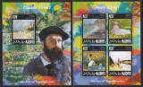 Maldive 2014 - Maeștrii impresionismului &ndash; Claude Monet, Colita + Bloc, MNH