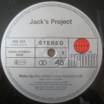 Jack&amp;#039;s Project Performed By Stop - Wake Up (Vinyl) foto