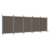Cumpara ieftin Paravan de camera cu 5 panouri, antracit, 433x180 cm, textil