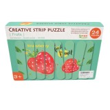 Cumpara ieftin Puzzle betisoare din lemn, Fructe, 32 piese, China