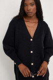 Answear Lab cardigan femei, culoarea negru, călduros