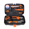 Trusa Scule Casa 8 Piese: Surubelnite, Patent, Cheie Reglabila, Cutter, Ruleta, Detector Tensiune, Banda Izolatoare, Cutie Transport