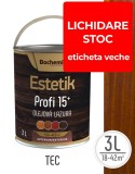 Cumpara ieftin Lazura lemn BOCHEMIT ESTETIK PROFI 3L TEC, protectie avansata UV