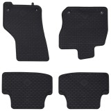 vidaXL Covor pentru mașină 4 pcs Negru VW GOLF VIII MHEV Cauciuc 42029086